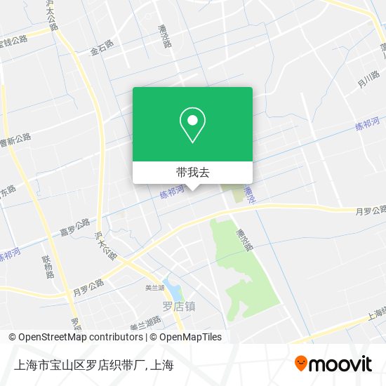 上海市宝山区罗店织带厂地图