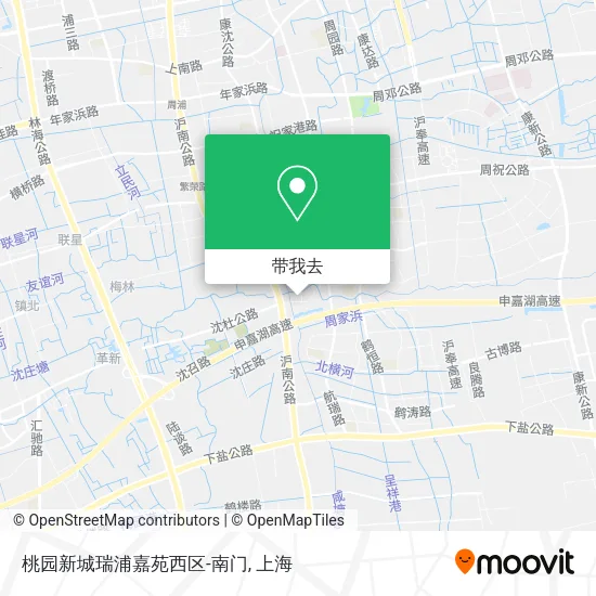 桃园新城瑞浦嘉苑西区-南门地图
