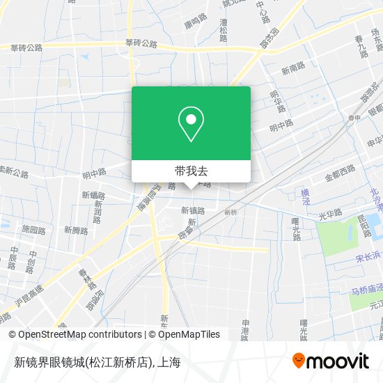 新镜界眼镜城(松江新桥店)地图