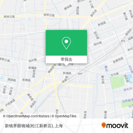 新镜界眼镜城(松江新桥店)地图