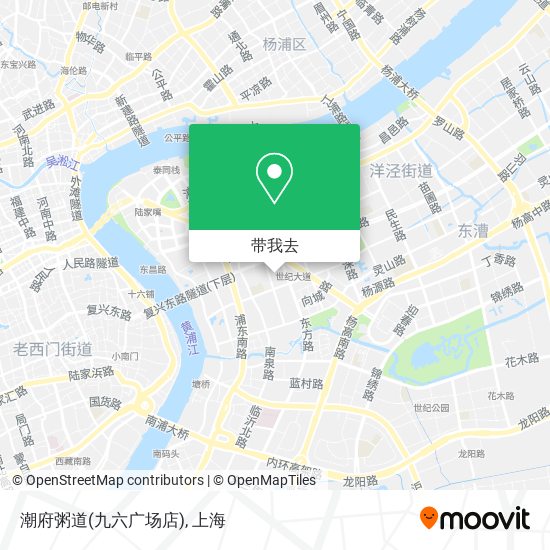 潮府粥道(九六广场店)地图