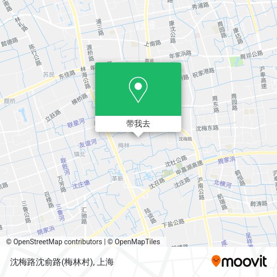 沈梅路沈俞路(梅林村)地图