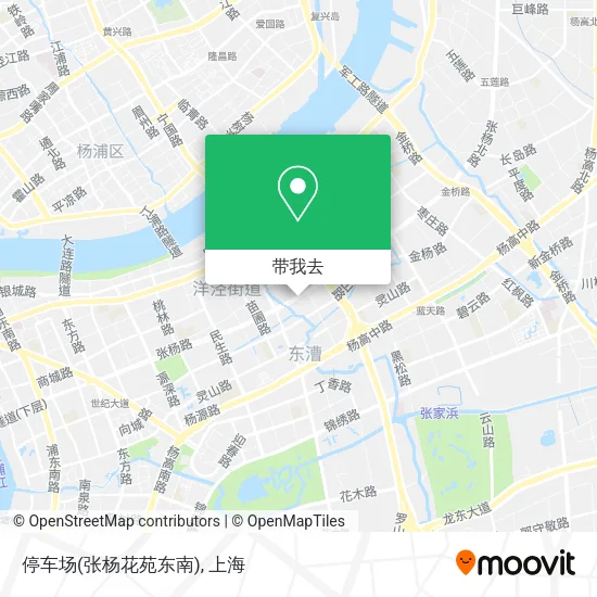 停车场(张杨花苑东南)地图
