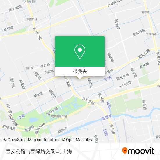 宝安公路与宝绿路交叉口地图