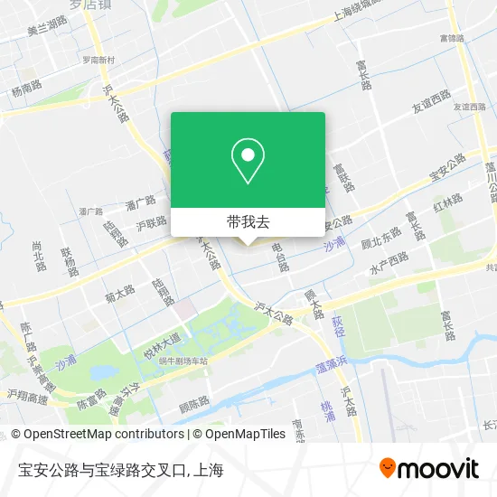 宝安公路与宝绿路交叉口地图