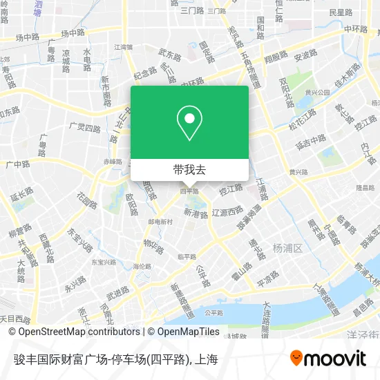 骏丰国际财富广场-停车场(四平路)地图