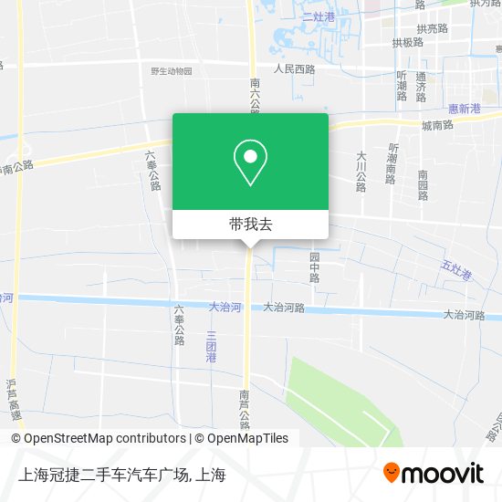 上海冠捷二手车汽车广场地图