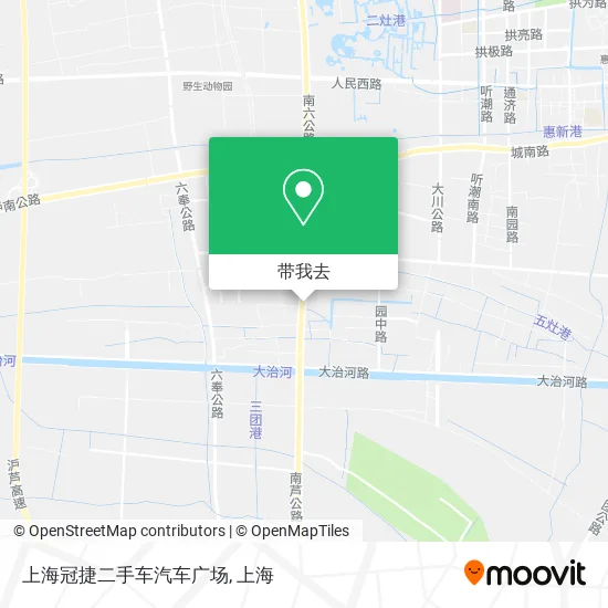 上海冠捷二手车汽车广场地图