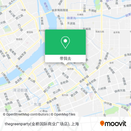 thegreenparty(金桥国际商业广场店)地图