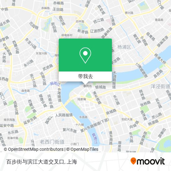 百步街与滨江大道交叉口地图