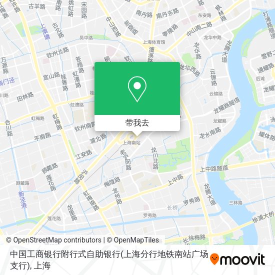 中国工商银行附行式自助银行(上海分行地铁南站广场支行)地图