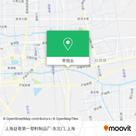 上海赵巷第一塑料制品厂-东北门地图