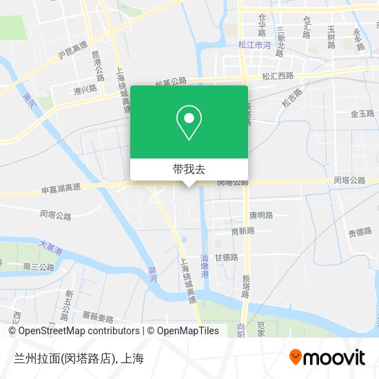 兰州拉面(闵塔路店)地图