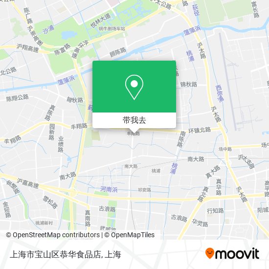 上海市宝山区恭华食品店地图