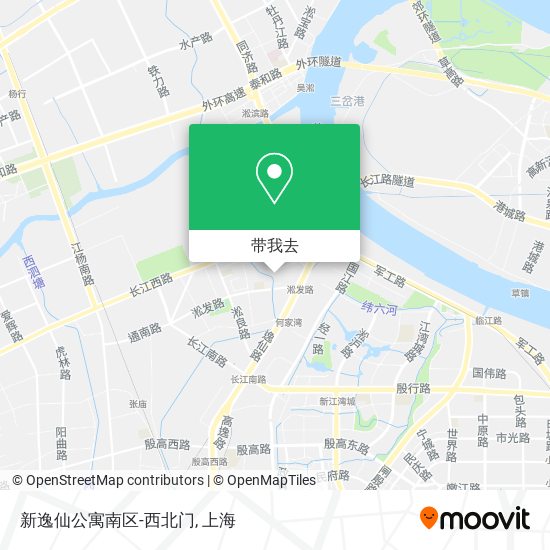 新逸仙公寓南区-西北门地图