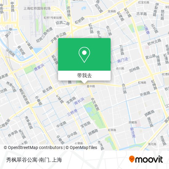 秀枫翠谷公寓-南门地图