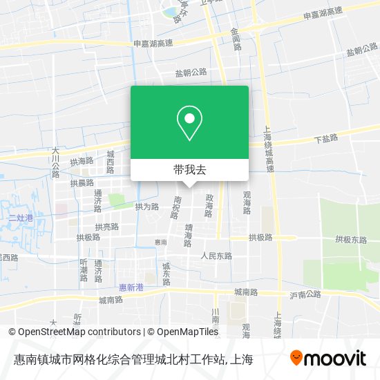 惠南镇城市网格化综合管理城北村工作站地图