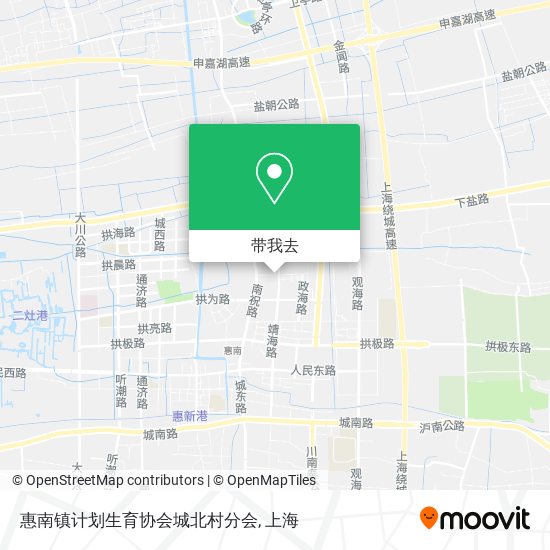 惠南镇计划生育协会城北村分会地图