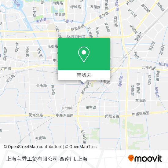 上海宝秀工贸有限公司-西南门地图