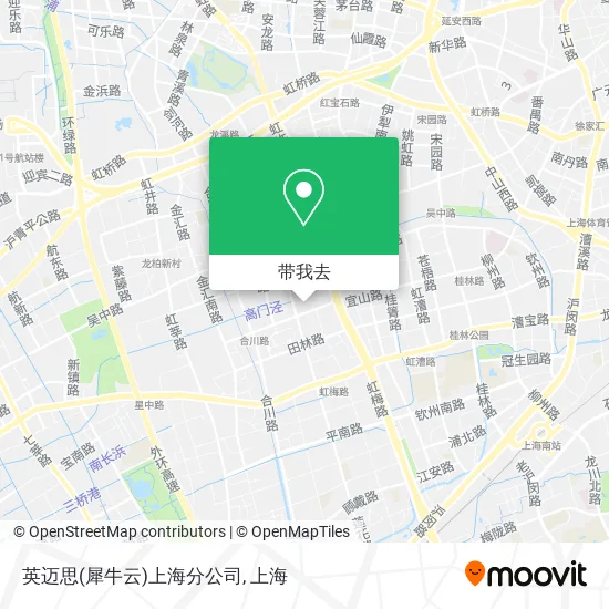 英迈思(犀牛云)上海分公司地图