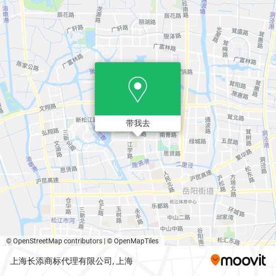 上海长添商标代理有限公司地图