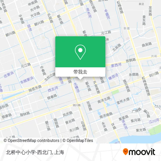 北桥中心小学-西北门地图