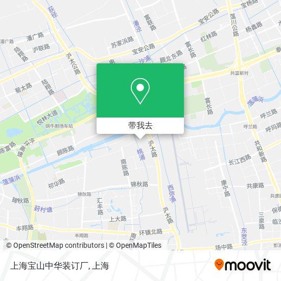 上海宝山中华装订厂地图