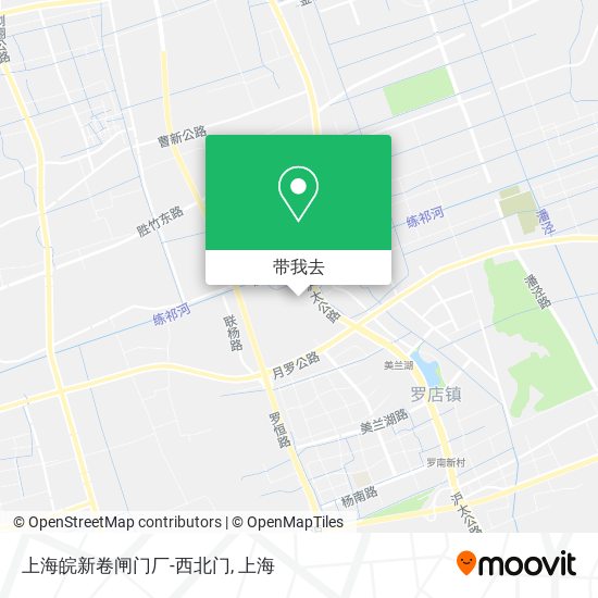 上海皖新卷闸门厂-西北门地图