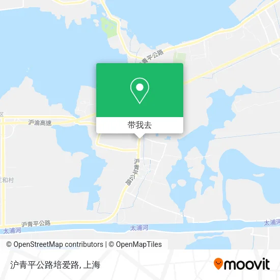 沪青平公路培爱路地图