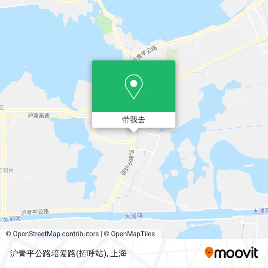 沪青平公路培爱路(招呼站)地图