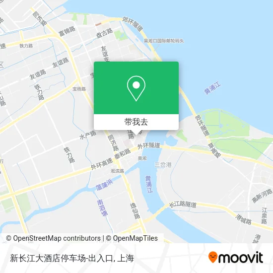 新长江大酒店停车场-出入口地图