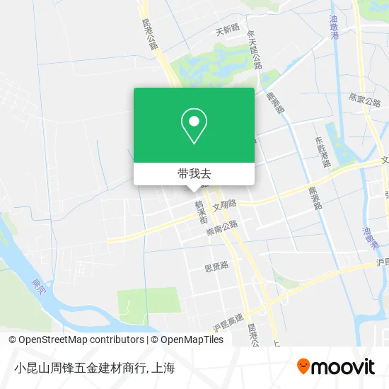 小昆山周锋五金建材商行地图