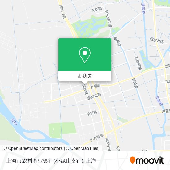 上海市农村商业银行(小昆山支行)地图