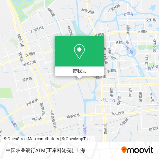 中国农业银行ATM(正泰科沁苑)地图