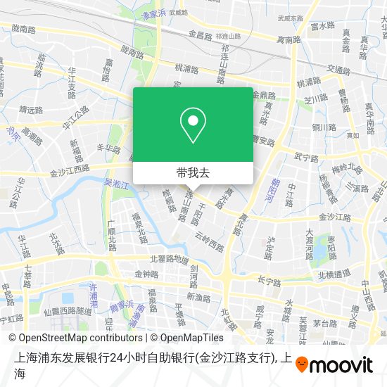 上海浦东发展银行24小时自助银行(金沙江路支行)地图
