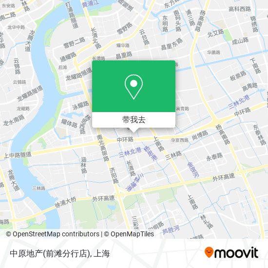 中原地产(前滩分行店)地图