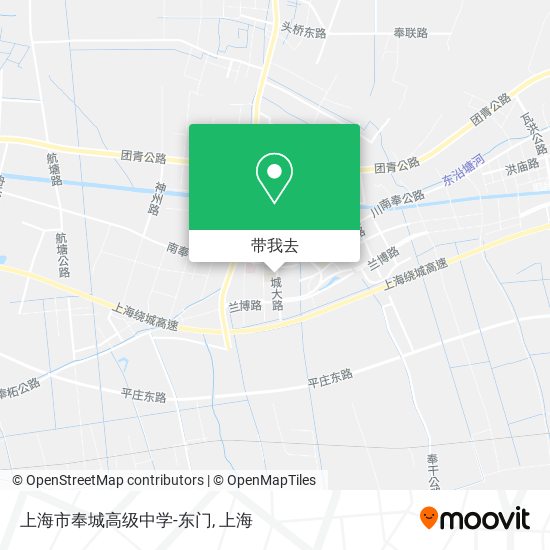 上海市奉城高级中学-东门地图