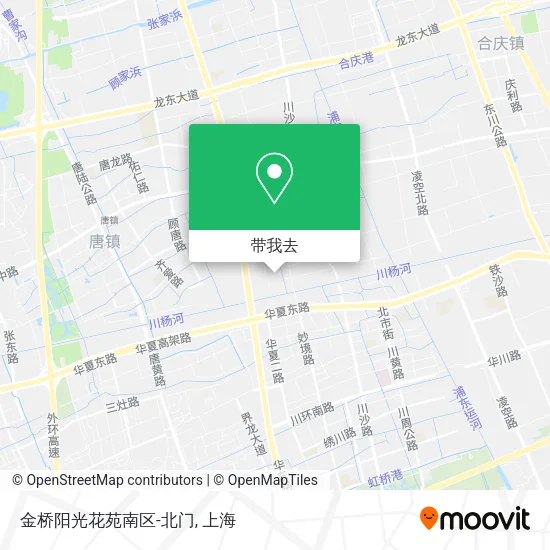 金桥阳光花苑南区-北门地图