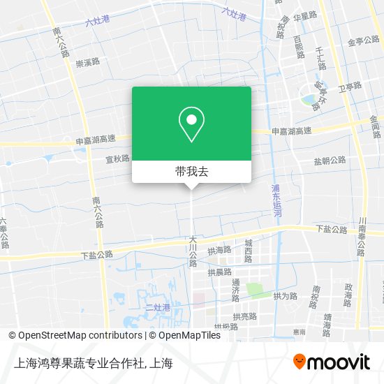 上海鸿尊果蔬专业合作社地图