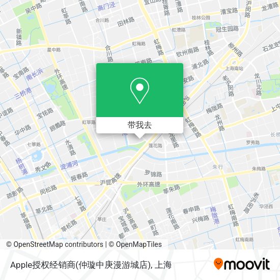 Apple授权经销商(仲璇中庚漫游城店)地图