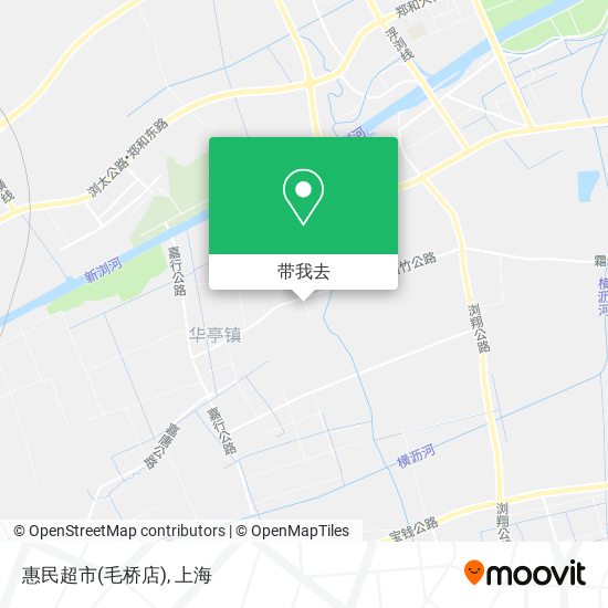 惠民超市(毛桥店)地图