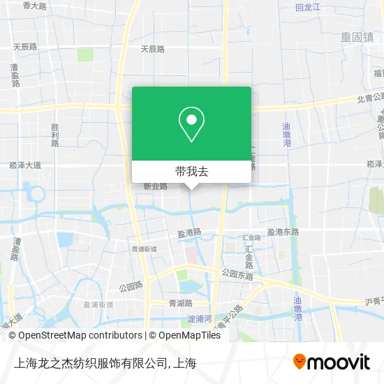 上海龙之杰纺织服饰有限公司地图