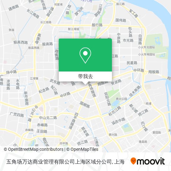 五角场万达商业管理有限公司上海区域分公司地图