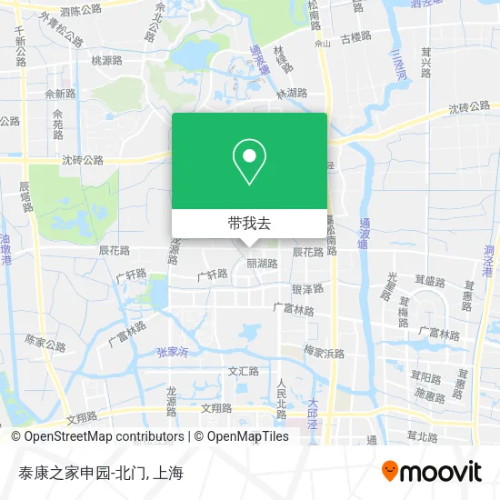 泰康之家申园-北门地图