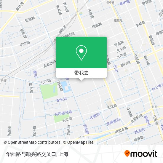 华西路与颛兴路交叉口地图