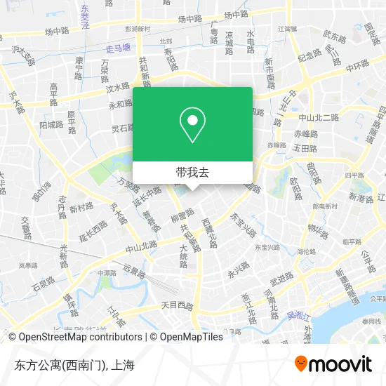 东方公寓(西南门)地图