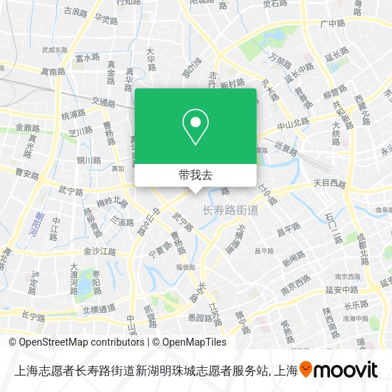 上海志愿者长寿路街道新湖明珠城志愿者服务站地图