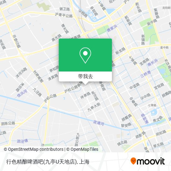 行色精酿啤酒吧(九亭U天地店)地图