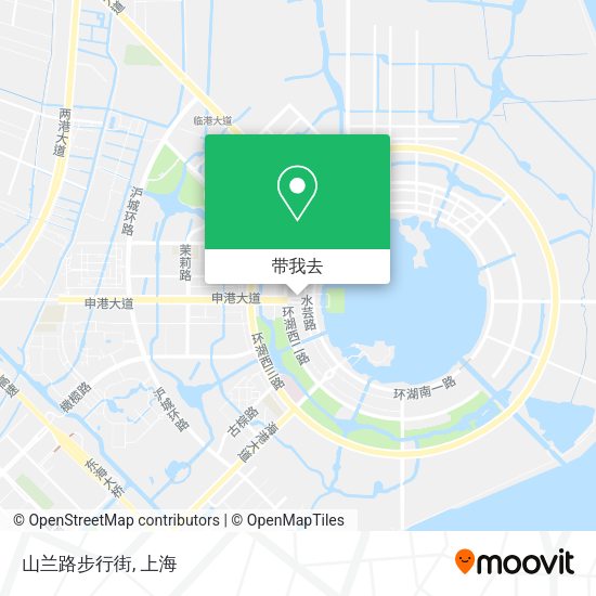 山兰路步行街地图