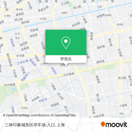 三林印象城东区停车场-入口地图